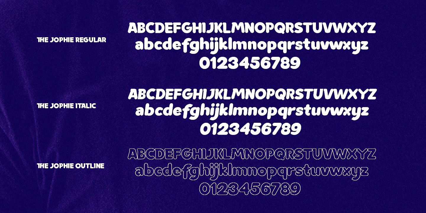 Пример шрифта The Jophie Sans Italic